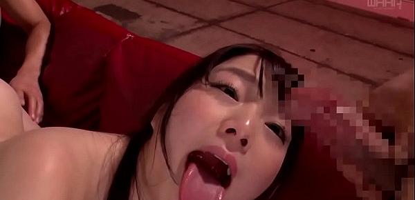  JAV star Ayane Suzukawa squirting with blowjob cumshot